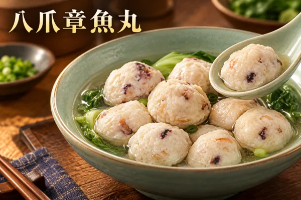 八爪章魚丸料理情境圖