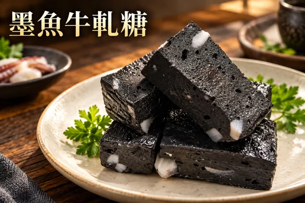 墨魚牛軋糖料理情境圖