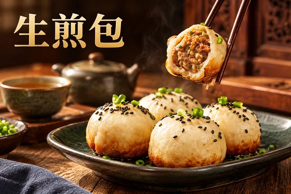 生煎包料理情境圖