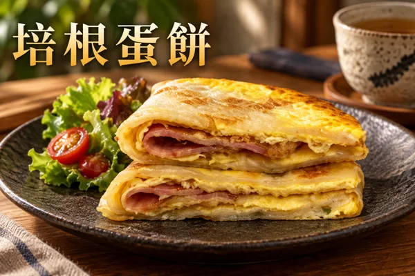 培根蛋餅料理情境圖